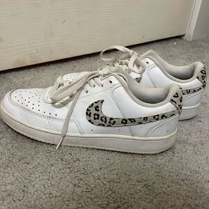 cheetah print nike air force 1s